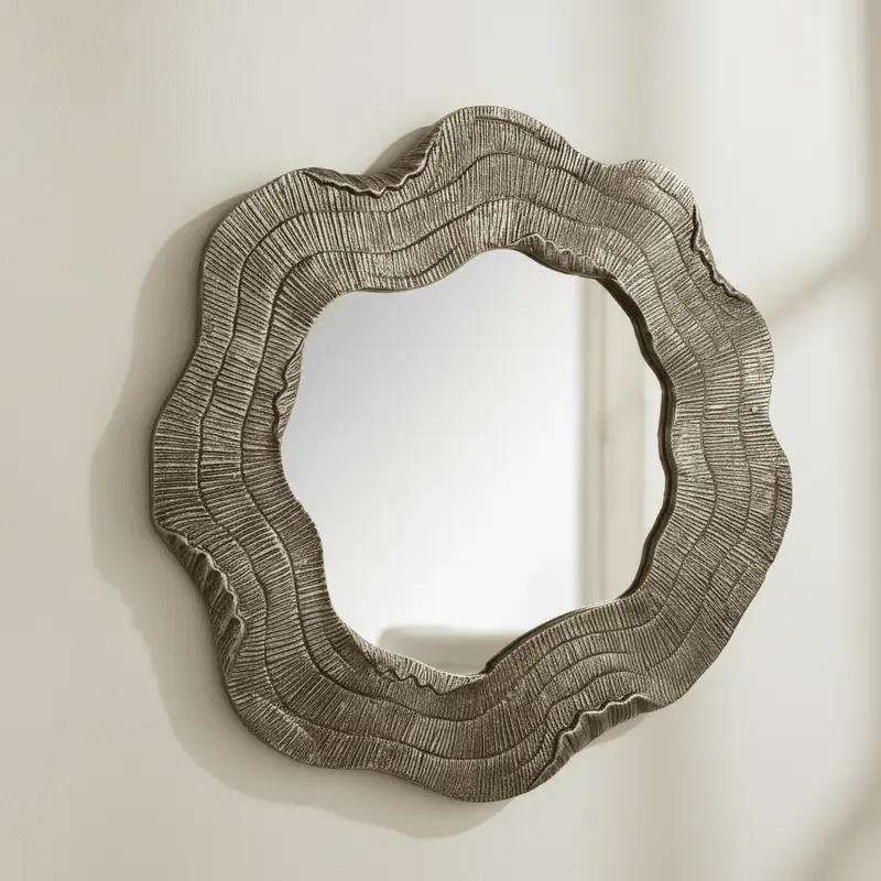 Orielle Gold Abstract Mirror