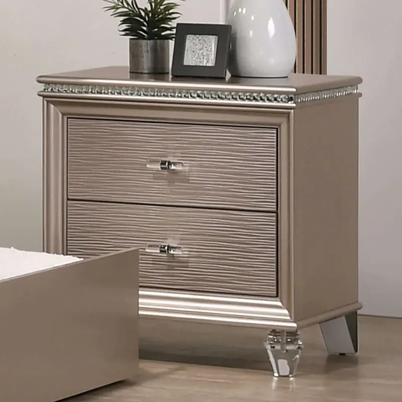 Allie Night Stand In Rose Gold