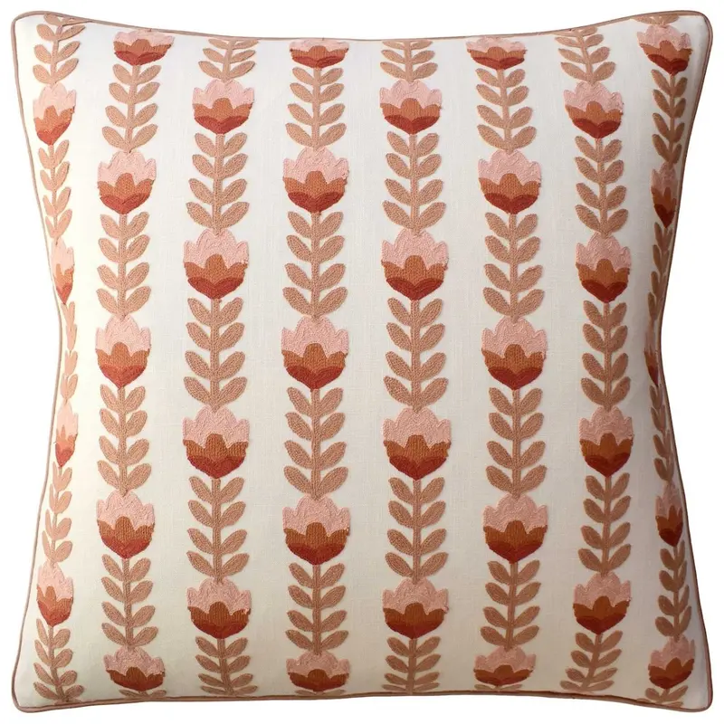 Avelie Blossom Cinnamon Decorative Pillow Ryan Studio