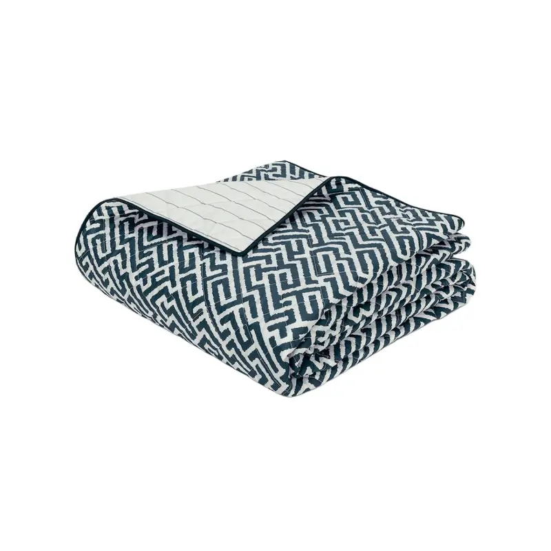 Gabriel Indigo Blue Quilted Bedding Matouk Schumacher