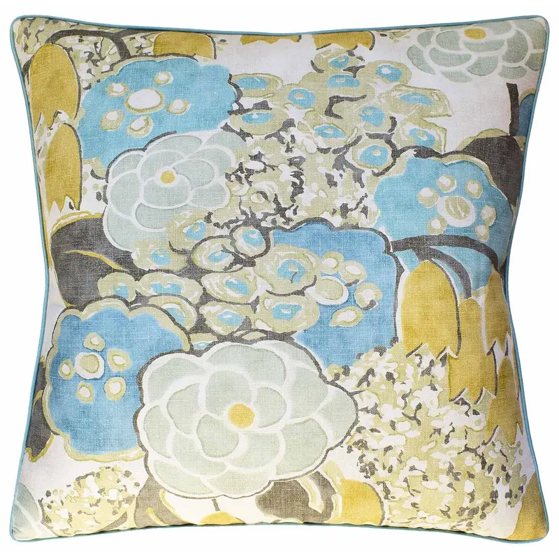 Laura Sage & Gold Decorative Pillow Ryan Studio