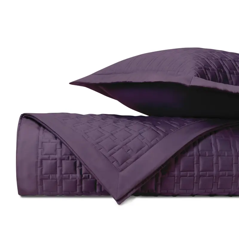 Square Quilted Purple by Home Treasures