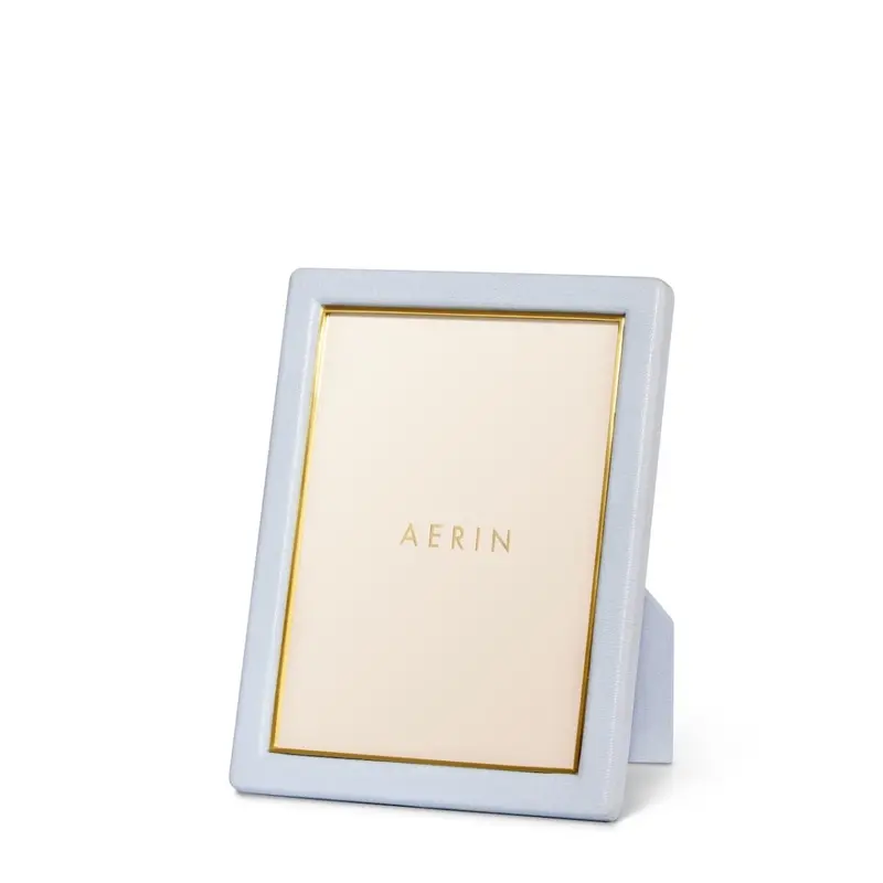 Piero Leather Frame in Blue Haze - 5X7 by AERIN