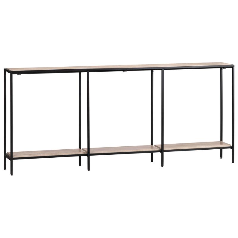 Crosby Travertine Console Table, Natural