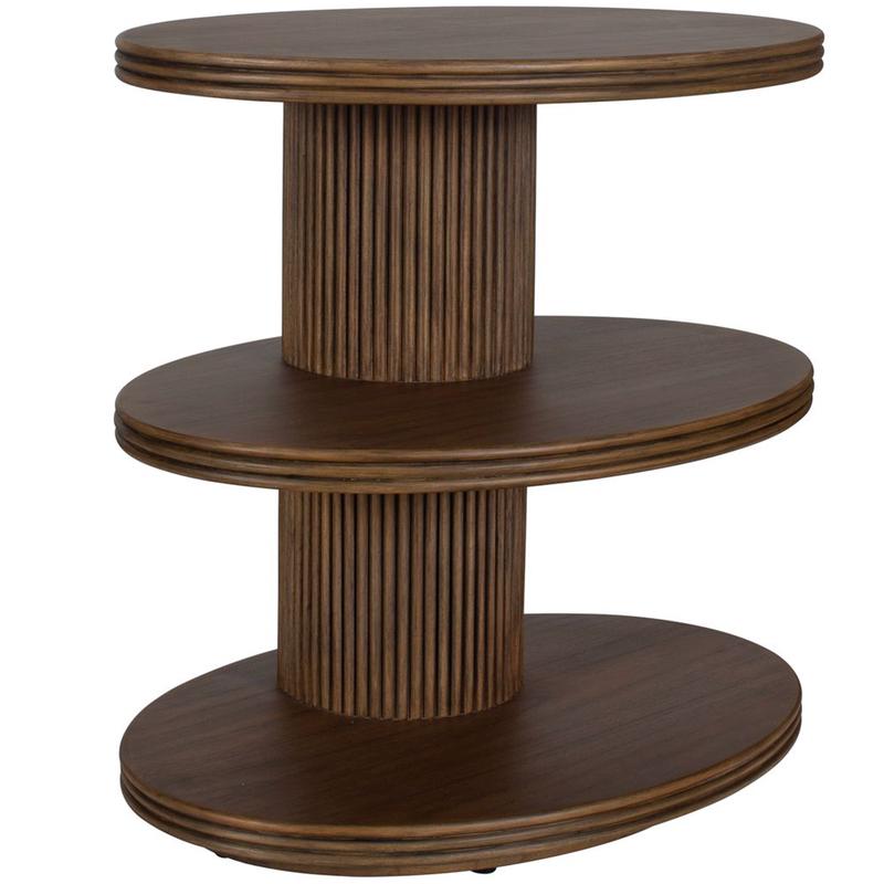 Top Tier Side Table, Brown