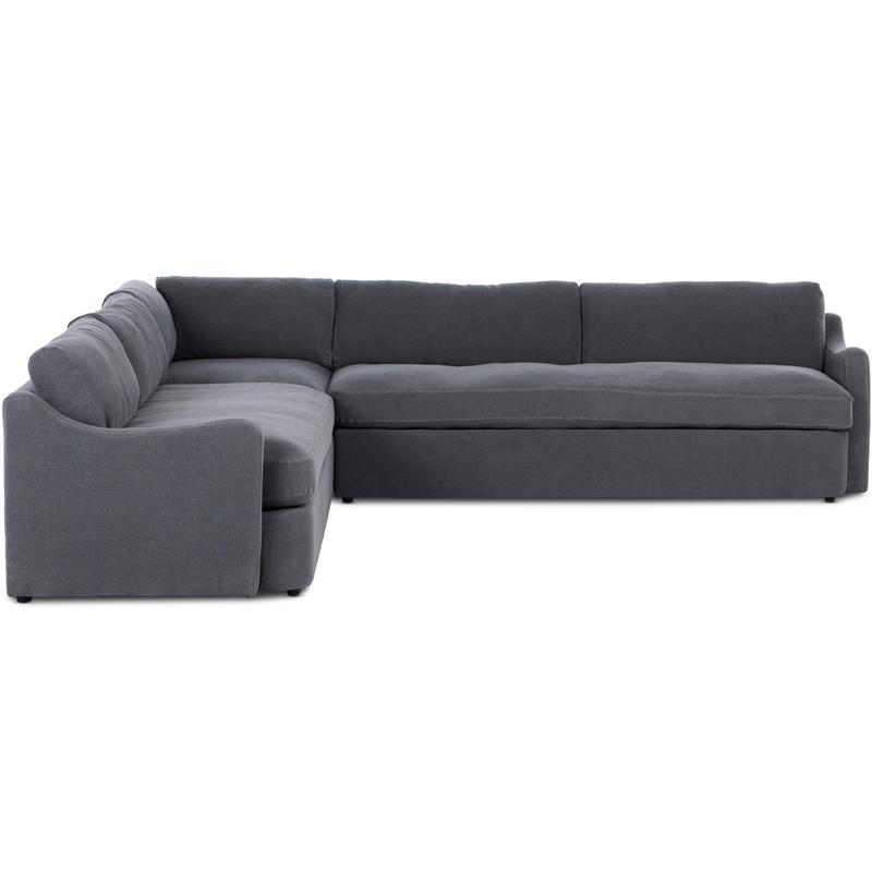 Aurelia 3 Piece Sectional, Broadway Denim by Four Hands