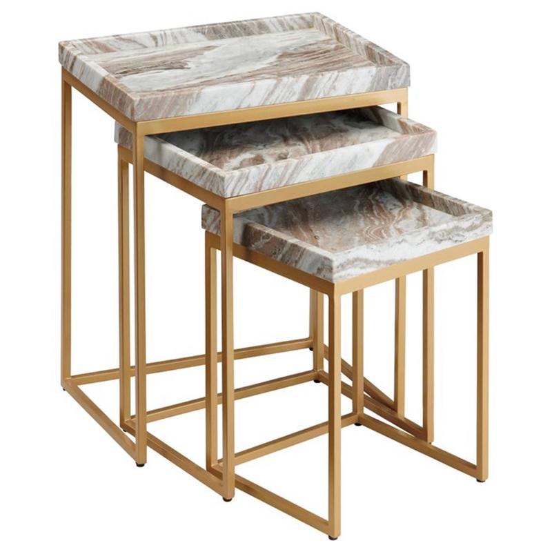 Torrento Marble Table, Set of 3