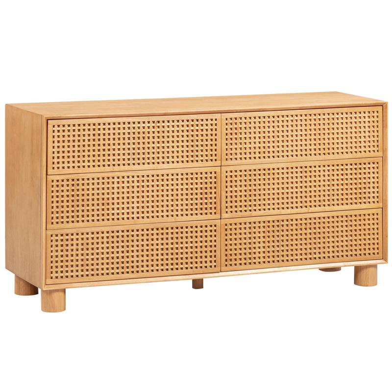 Miles 6 Drawer Dresser, Natural