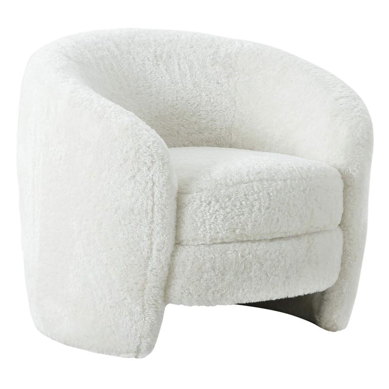 Dakota Armchair, Faux Shearling