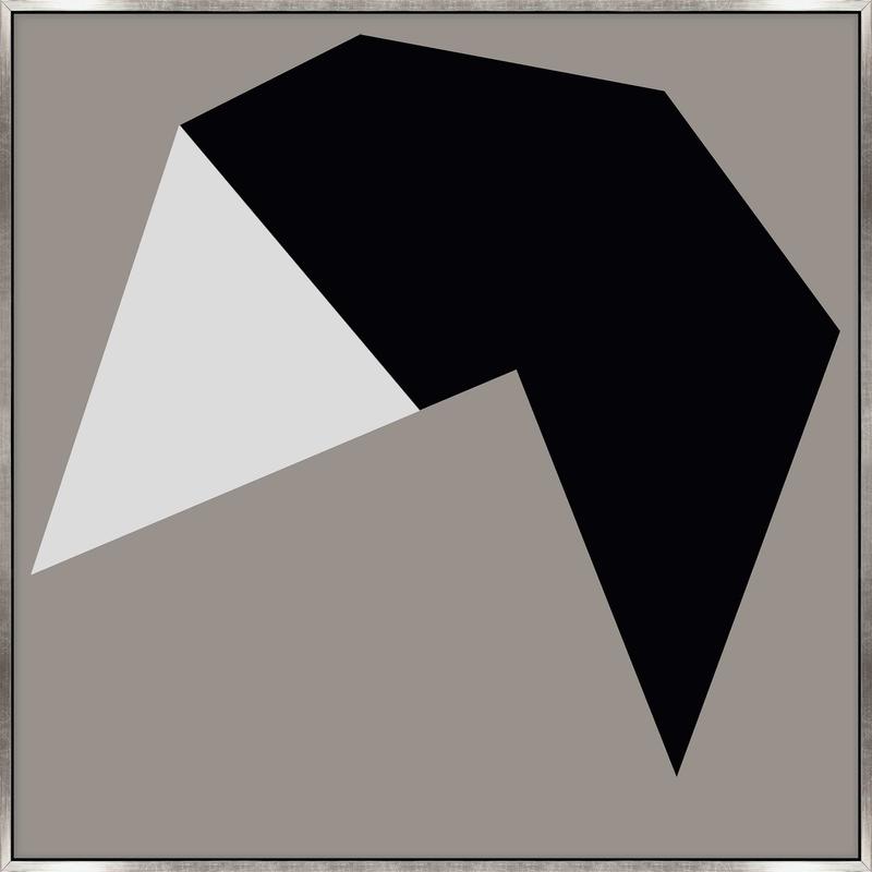 Poly Forms Gray 1 Framed