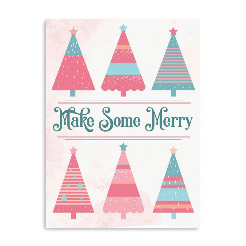 Candy Xmas Trees  Canvas Giclee
