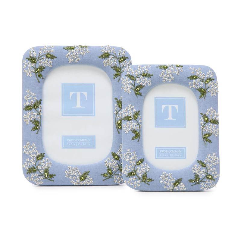 Hydrangea Photo Frames, Set of 2