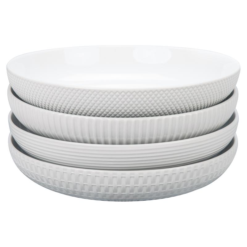Assorted Textured Bowls 4 Piece Set