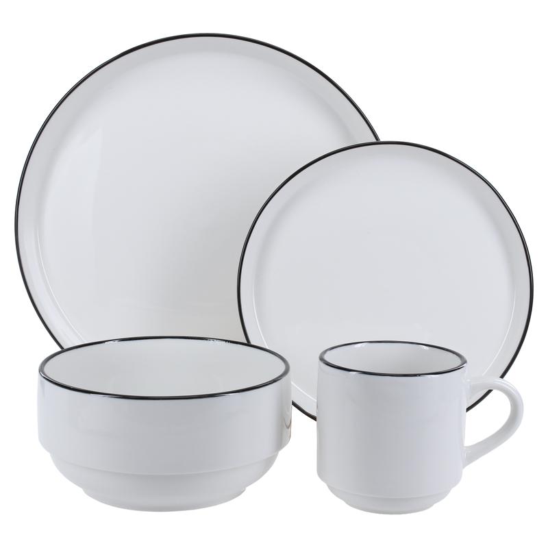 Stackable 16 Piece Dinnerware Set